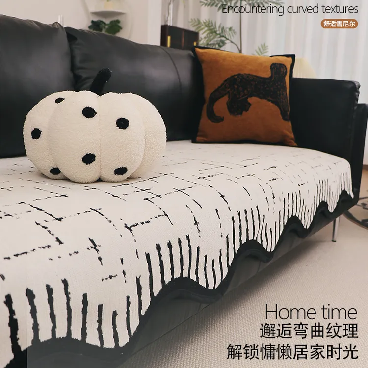 麦颜轻奢高级大气皮沙发垫2025新款四季通用异形直排沙发防滑