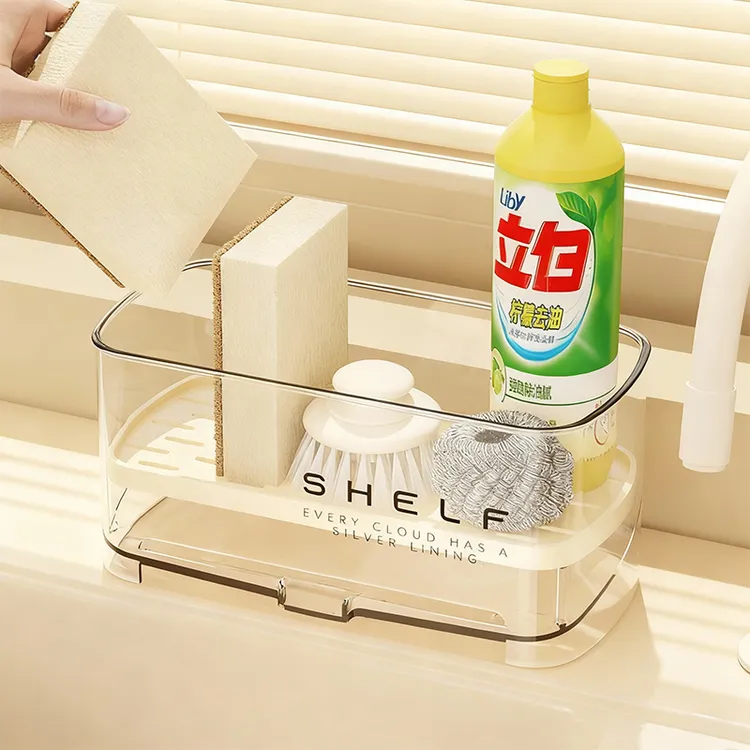 日本YOUQIN厨房沥水架水槽水池台面收纳水龙头置物架神器储物架子