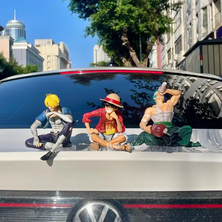 笑脸路飞战损山治索隆海贼王车载车内车外摆件动漫周边男生礼物