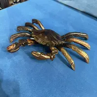 大红酸枝手工螃蟹摆件