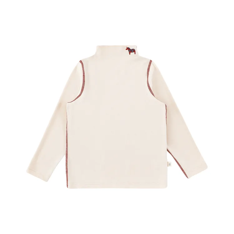 YOEHYAUL/幼悠冬三波【熊马精神】女童童装双面绒感柔软打底衫N6893