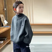 「AM AUTUMN」【沉稳之力】小菟包芯纱男童冬季长袖开衫毛衣ND52260