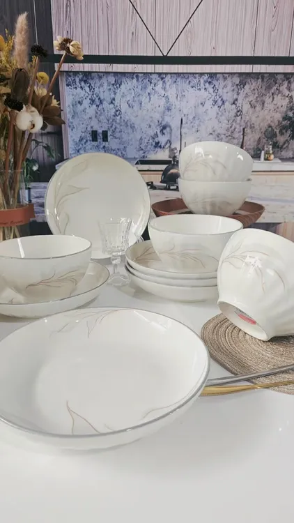 凤舞九天5英寸碗10只装高温釉下彩陶瓷浮雕深盘