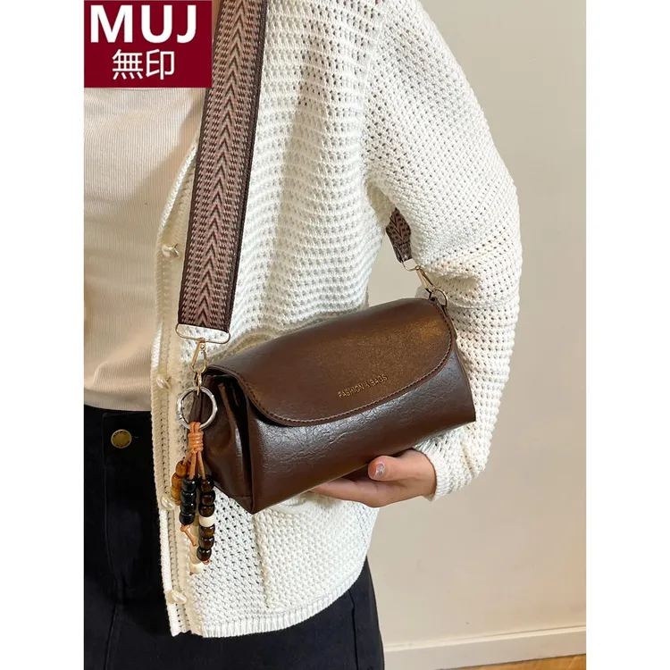 日本无印感小众包包女2025新款潮潮时尚宽带女洋气百搭女