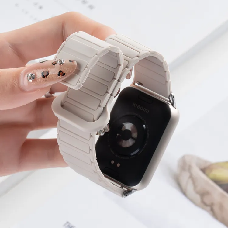 适用小米手环9Pro表带8Pro手表7新款红米watch5硅胶磁吸2男redmi