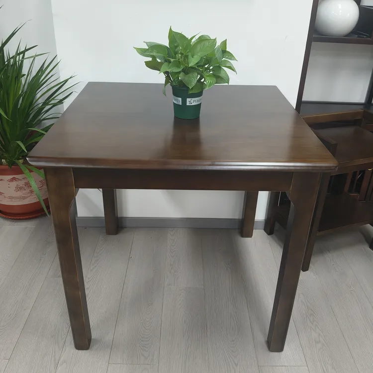 实木正方形小户型家用吃饭桌子简约新中式实木八仙桌