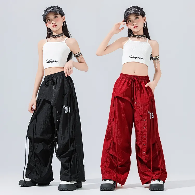 女童爵士舞服装少儿jazz女团风女孩辣妹套装儿童爵士舞街舞演出服