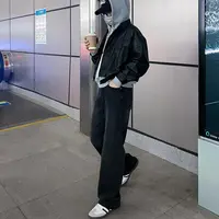 新款烟灰色牛仔裤-25886