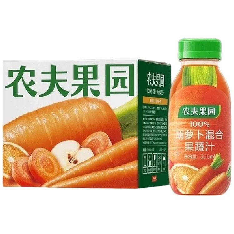 农夫山泉农夫果园%胡萝卜混合果蔬汁*瓶尝鲜装新