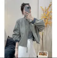 欧洲立领格子拼接棒球服短外套女2025秋季新款时尚百搭夹克上衣潮
