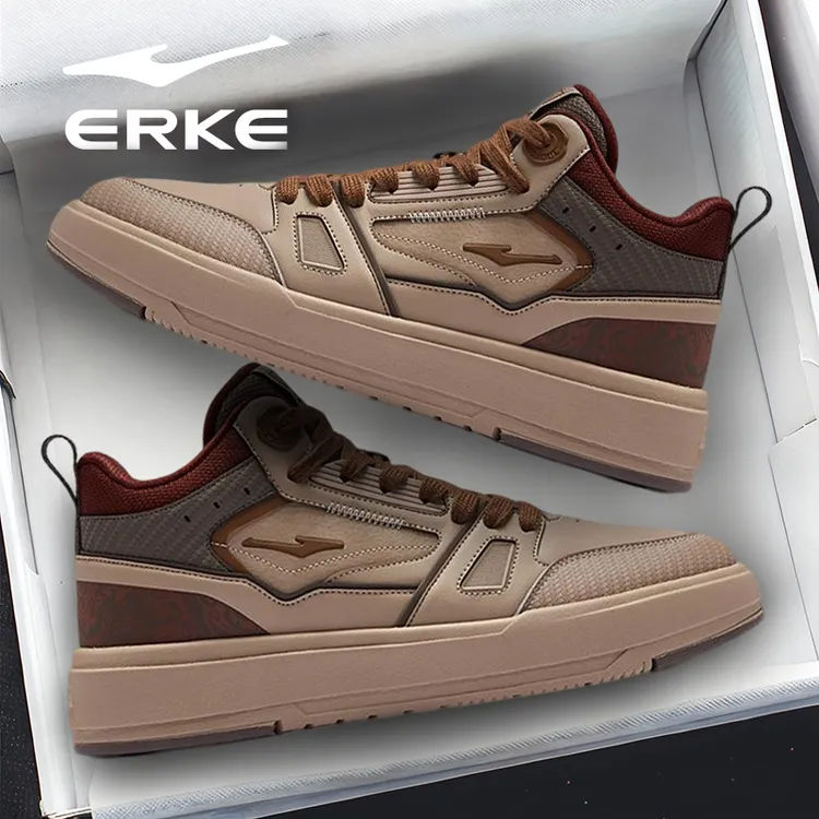 【同价双11】鸿星尔克契约4丨板鞋男鞋冬季加绒休闲百搭高帮运动鞋