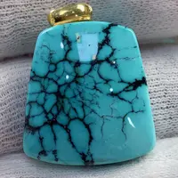 绿松石珠宝奇石18K金镶嵌