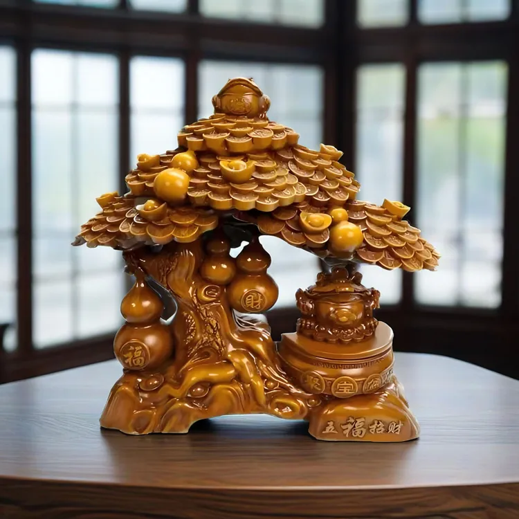XDH摇钱树家居电视柜创意客厅摆件礼物招财乔迁开业摆件男子