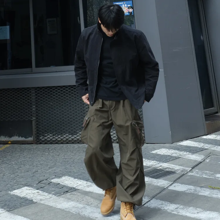 夏季美式运动户外多口袋工装裤直筒情侣宽松休闲百搭长裤男士