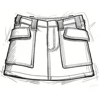 【Montendre】秋冬新款 J 藏青色复古植绒百搭中高腰半身包臀裙女