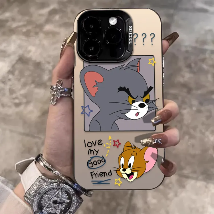 疑问汤姆猫适用苹果16promax手机壳iPhone15硅胶14保护套17新款12