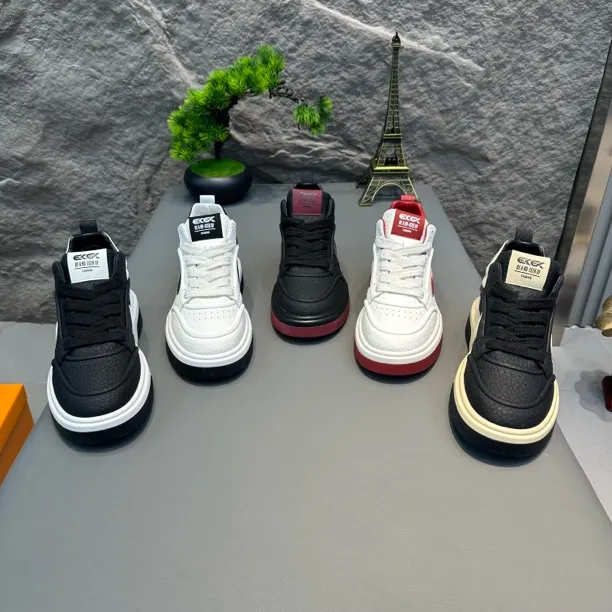 88-1198冬季新款男士休闲鞋时尚百搭中帮软底皮面舒适运动男潮鞋