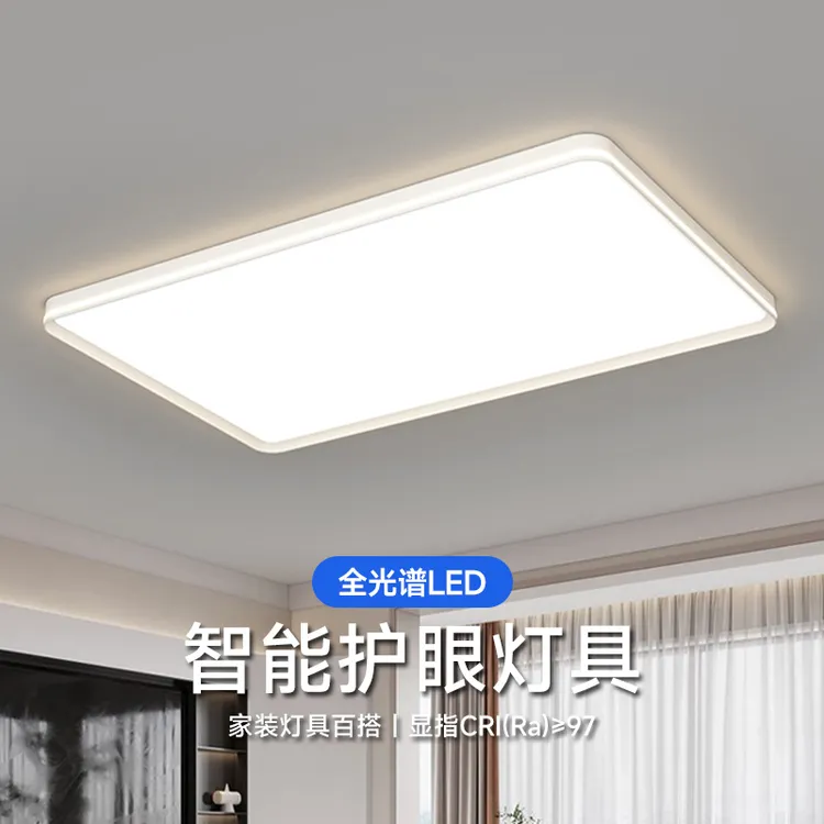 全光谱护眼无缝隙客厅吸顶灯2025新款简约现代超薄吸顶灯全屋灯具