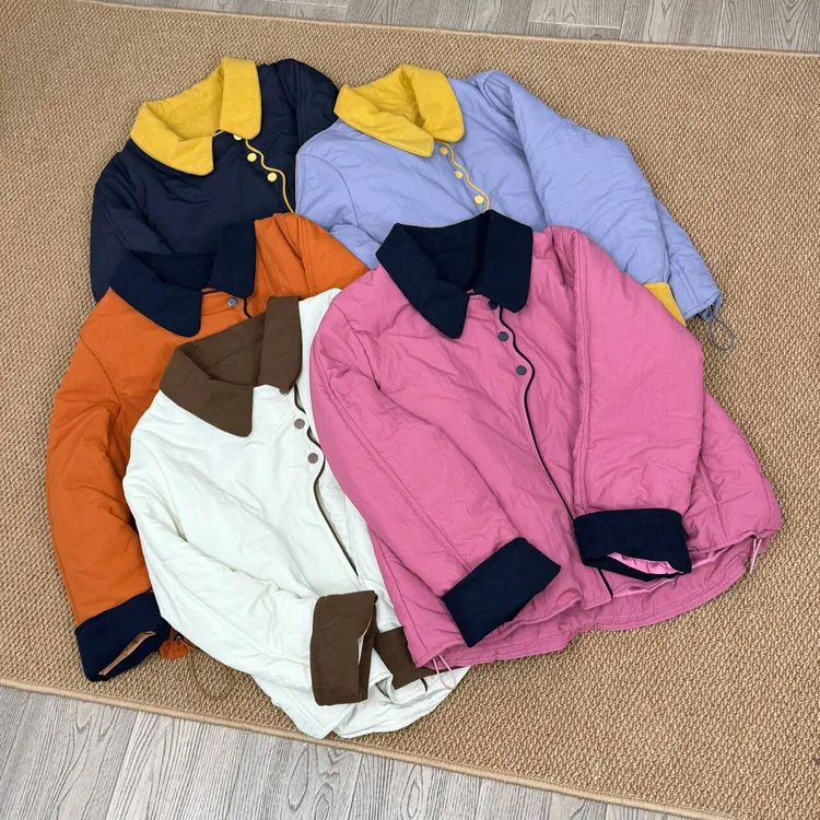 短外套棉服休闲常规款薄款冬款百搭宽袖宽松型短款