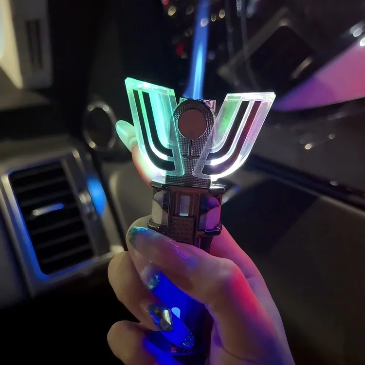 创意高颜值神光棒变身器打火机防风充气炫酷发光爆闪送男友礼品