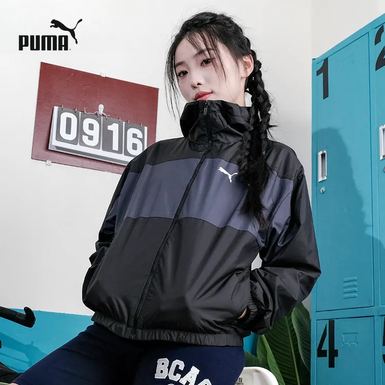 【李宝宝】PUMA彪马女装梭织夹克新款连帽运动服休闲跑步外套684108