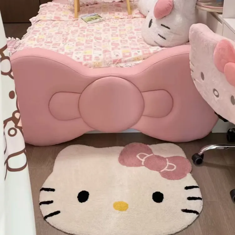 心形床边羊绒地毯客厅卧室房舒适柔软垫子