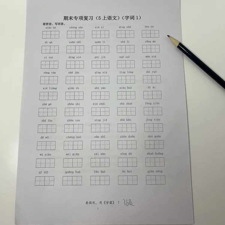 25年五年级上册语文-期末专项复习（字词、句子、课文内容、课外阅读）