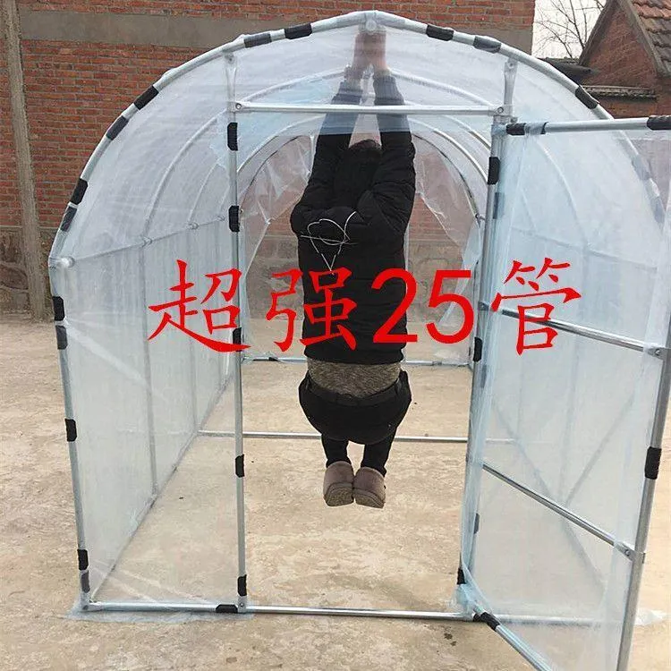 家用温室大棚花棚暖房遮阳保温冬季庭院阳台花卉多肉塑料温棚骨架
