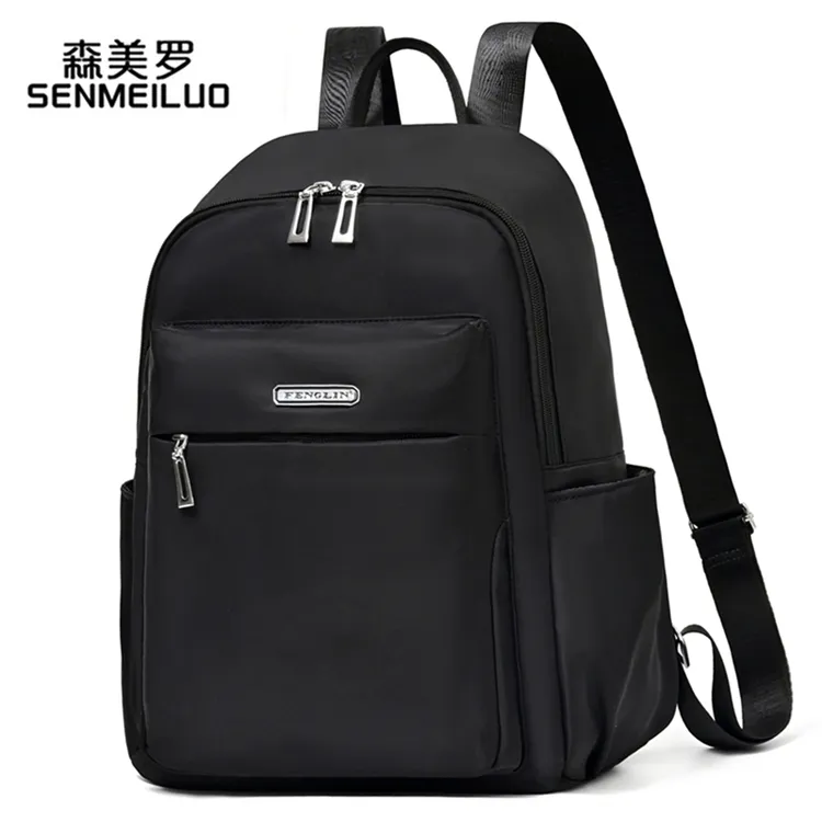 双肩包女士2025新款防水牛津布大容量外出旅游轻便旅行帆布小背包