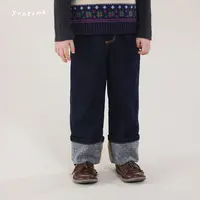 【加厚磨毛】经典百搭卷边牛仔直筒休闲裤