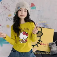 【黄凯蒂】女童T恤2025秋季新款Hello Kitty宝宝卡通上衣Y6630