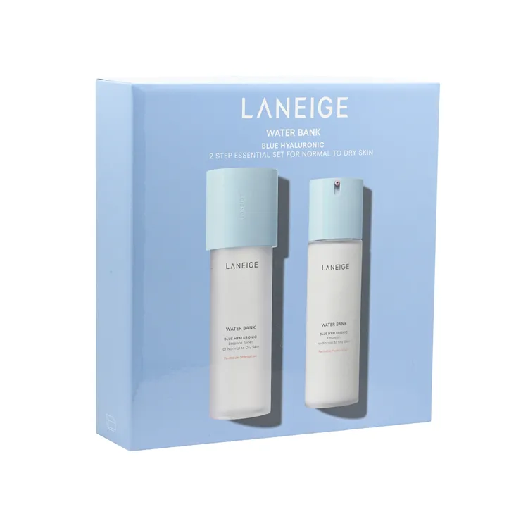 LANEIGE兰芝 新水酷补湿微质酸水乳洁面5件套小蓝盾维稳滋润360ML