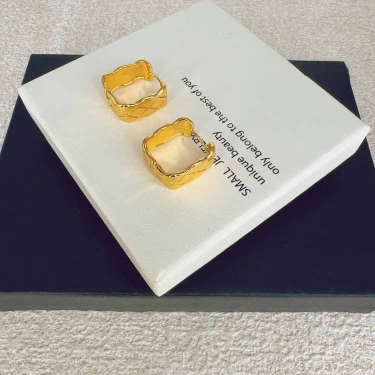 铜合金耳饰 新款耳饰034不易掉色简约ins冷淡风小众设计感耳圈