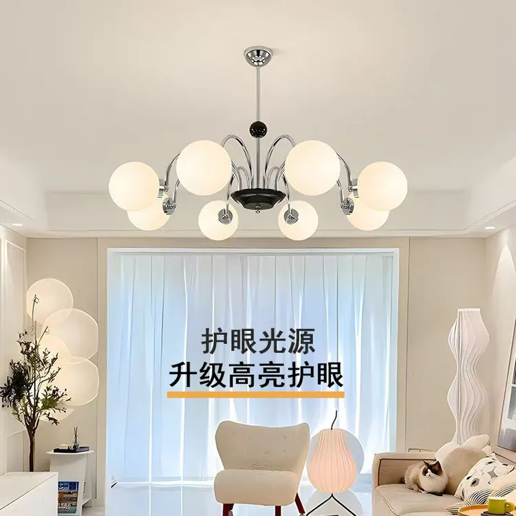 简约防尘法式吊灯光源高亮个性创意北欧轻奢法式美式客厅灯家用灯