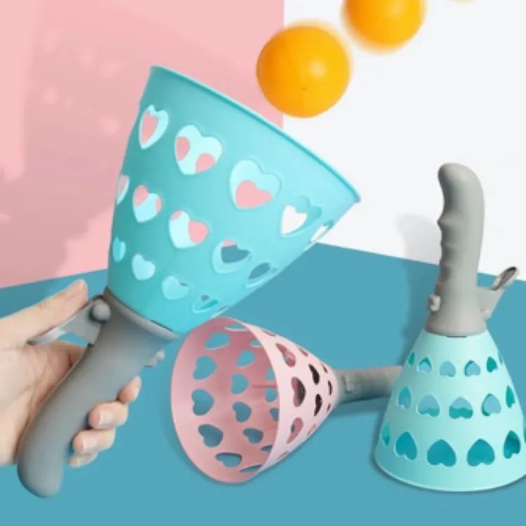 弹射对接球圆滑不伤手儿童玩具球类双人室内3-6岁抛接球球球益智