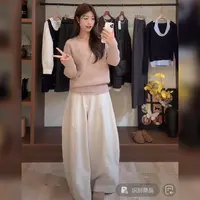 Only@D6866 (10羊羊)韩系温柔加厚设计感毛衣两件套