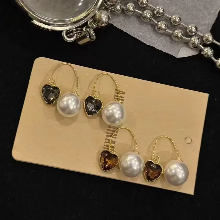 轻奢爱心珠珠耳环小众时尚法式两戴新款高级感独特爆款耳饰女2800