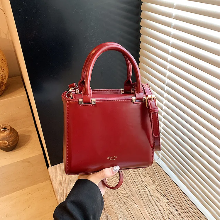 【复古小方包】2026新款简约斜挎单肩包洋气时尚磁扣手提包百搭斜挎