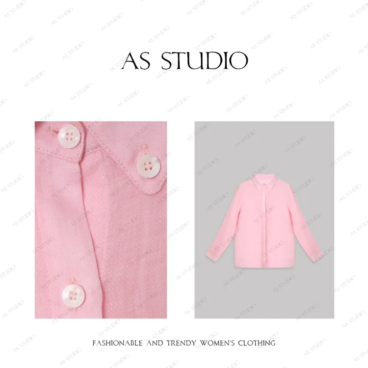 【AS粉粉搭】25新经典小马标刺绣百搭苎麻衬衫AS25CCS4550