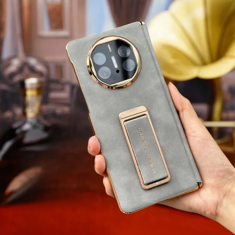 适用华为MateX6羊巴皮旋转腕带支架手机壳x5/3镜头全包防摔新款