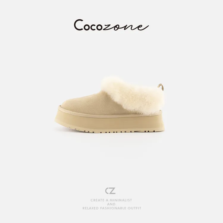 COCO ZONE刘一一 复古温暖感可爱简约风休闲鞋 CD2A2455