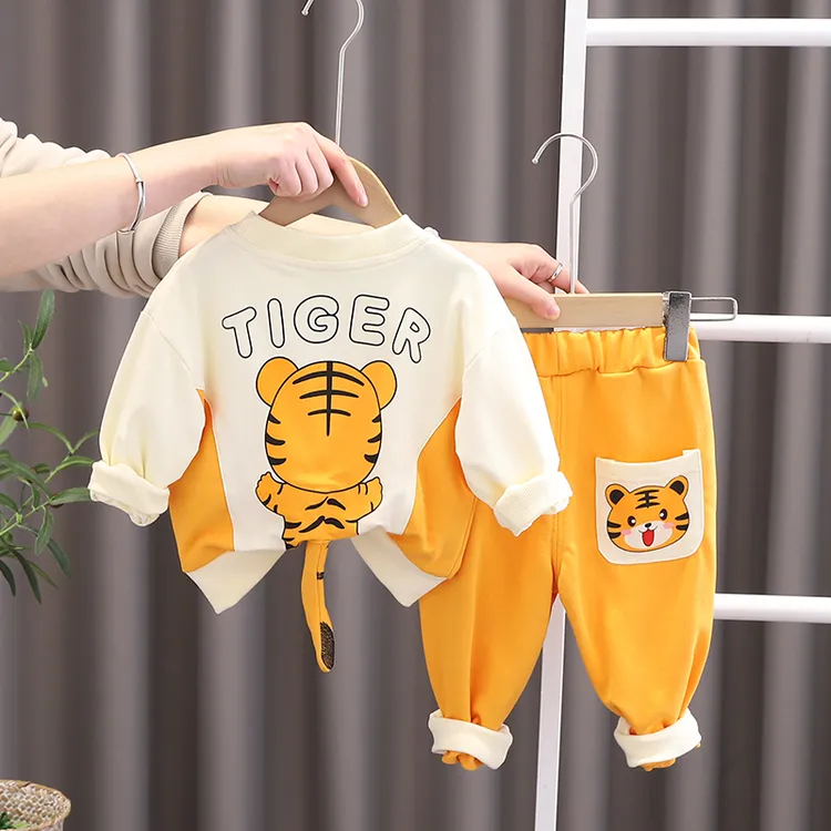 巴拉童年男童春装套装婴儿童春秋卫衣1一2二3岁4男宝宝春季休闲卡