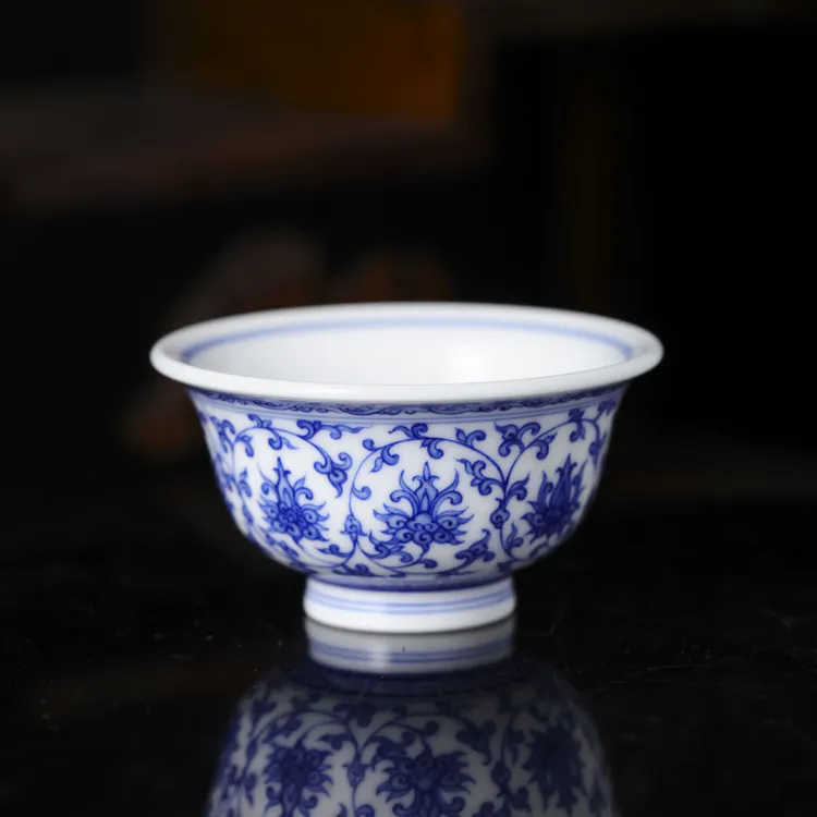 【泓璟】九段妙手缠枝莲大压手狮心内绘 现货（拍前询价）