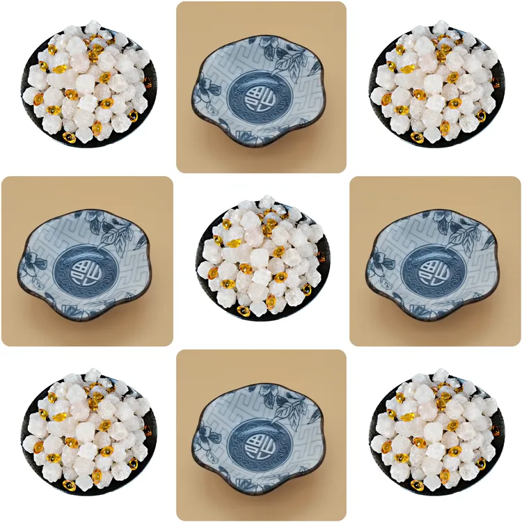 净宅碟子小盘子青花瓷大颗粒粗盐海盐用于搬新家乔迁陶瓷家用