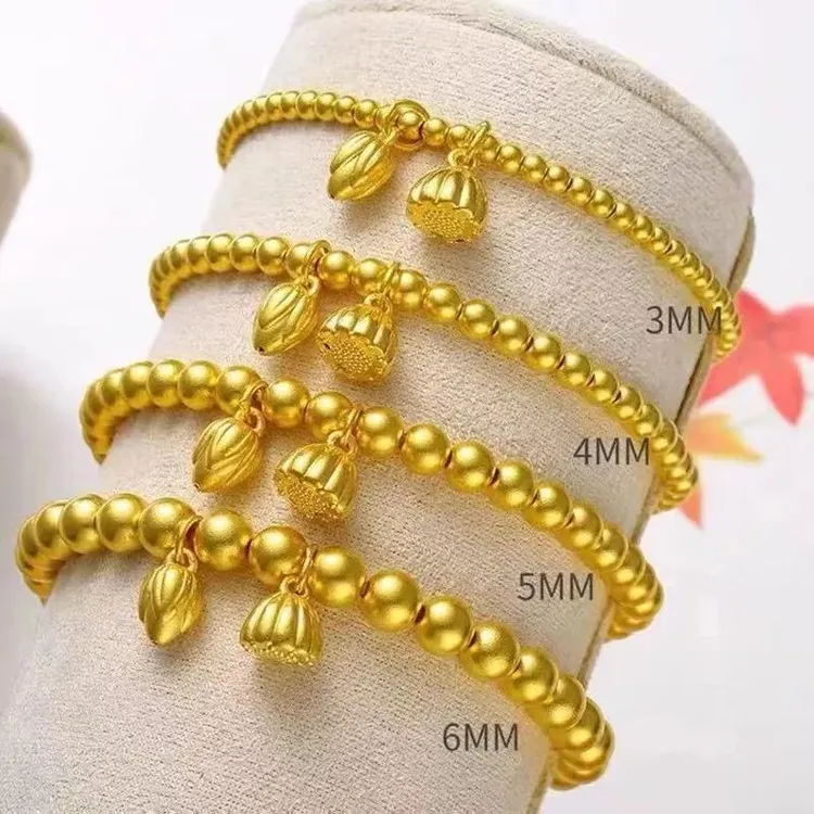 合金手链 精工版古法复古两世欢手链轻奢小众设计精致莲蓬手串