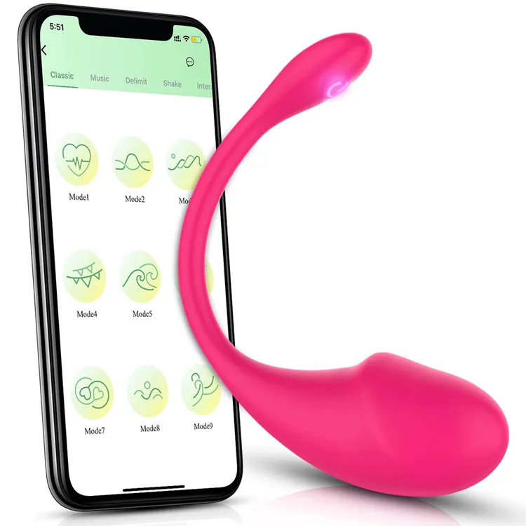 小蝌蚪APP无线异地远程控制静音女充电外出穿戴小鲸鱼