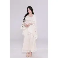 萌面侠【温柔美女感】设计感吊带流光纱半裙套装5850M5843M流光风
