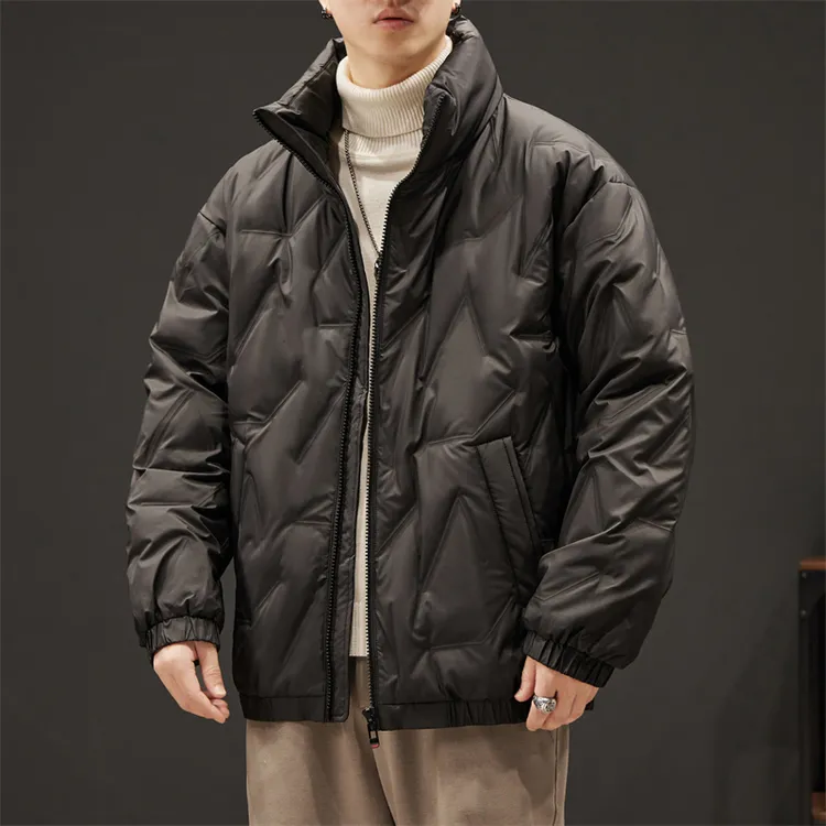 啄木鸟潮流百搭加肥大码立领羽绒服运动时尚休闲加厚保暖冬季男装