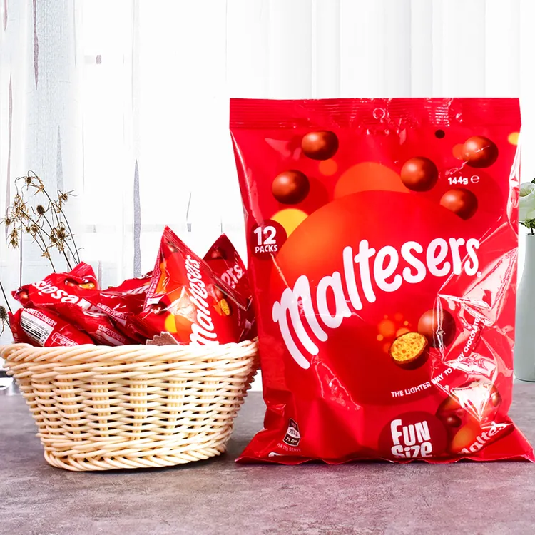 澳大利亚进口麦提莎Maltesers牛奶夹心巧克力纯可可脂袋装144g