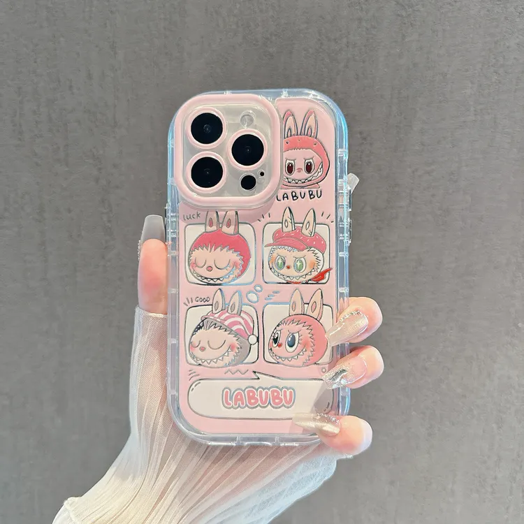 镜面拉布布适用苹果15手机壳（华为oppo小米vivo）iphone13/14pro女